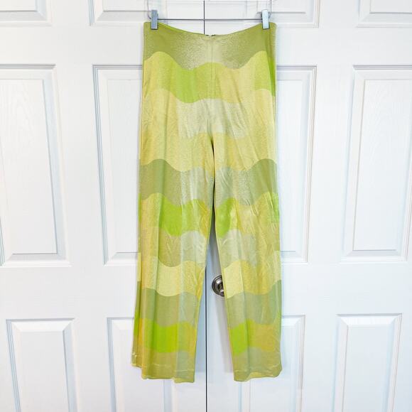Alexis Angelika Straight Leg Pants in Lime Waves - Picture 4 of 11